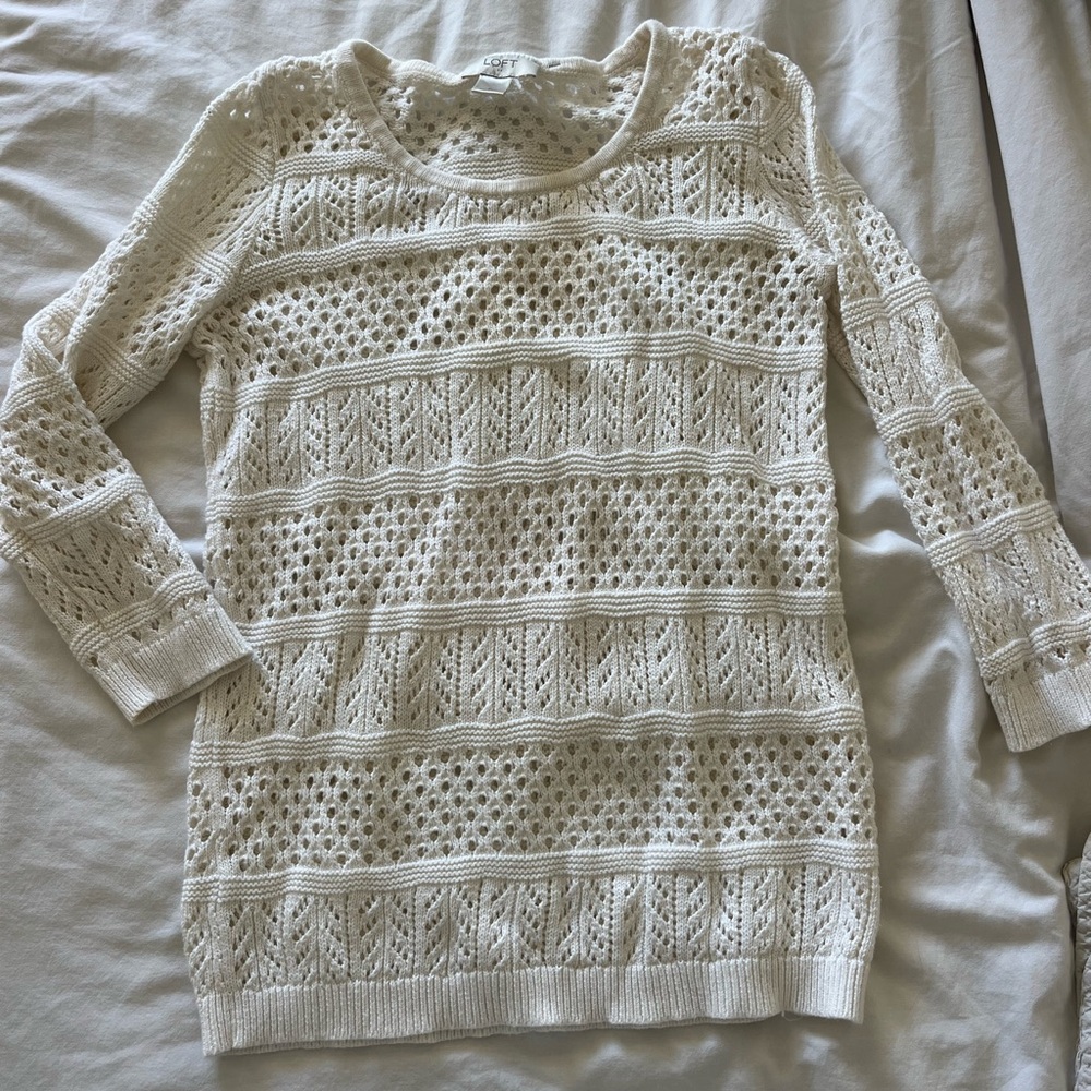 Vintage LOFT Cream boho knit
